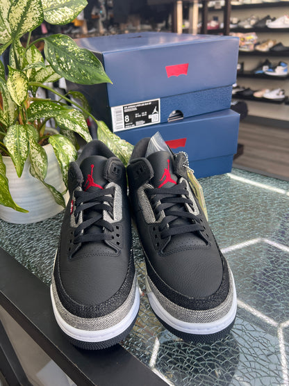 Jordan 3 Levi’s Black New