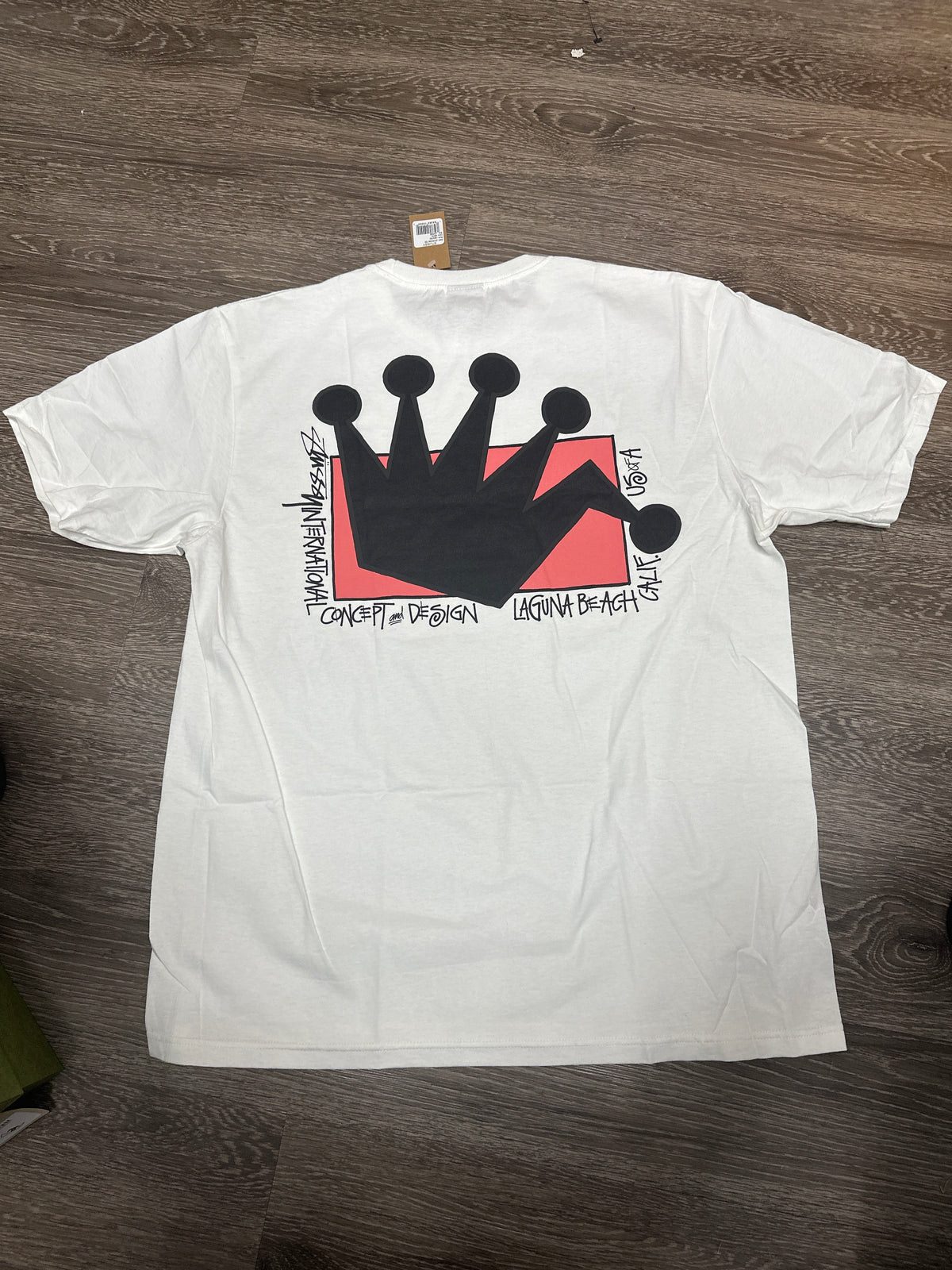 Stussy LB Crown White Tee New