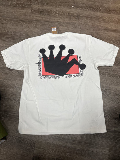 Stussy LB Crown White Tee New