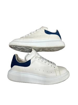 Alexander McQueen White/ Navy Blue Suede Preloved