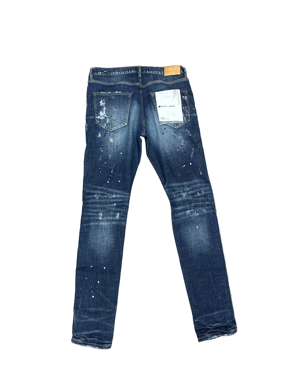 Purple Brand Blue Paint splattered Jeans