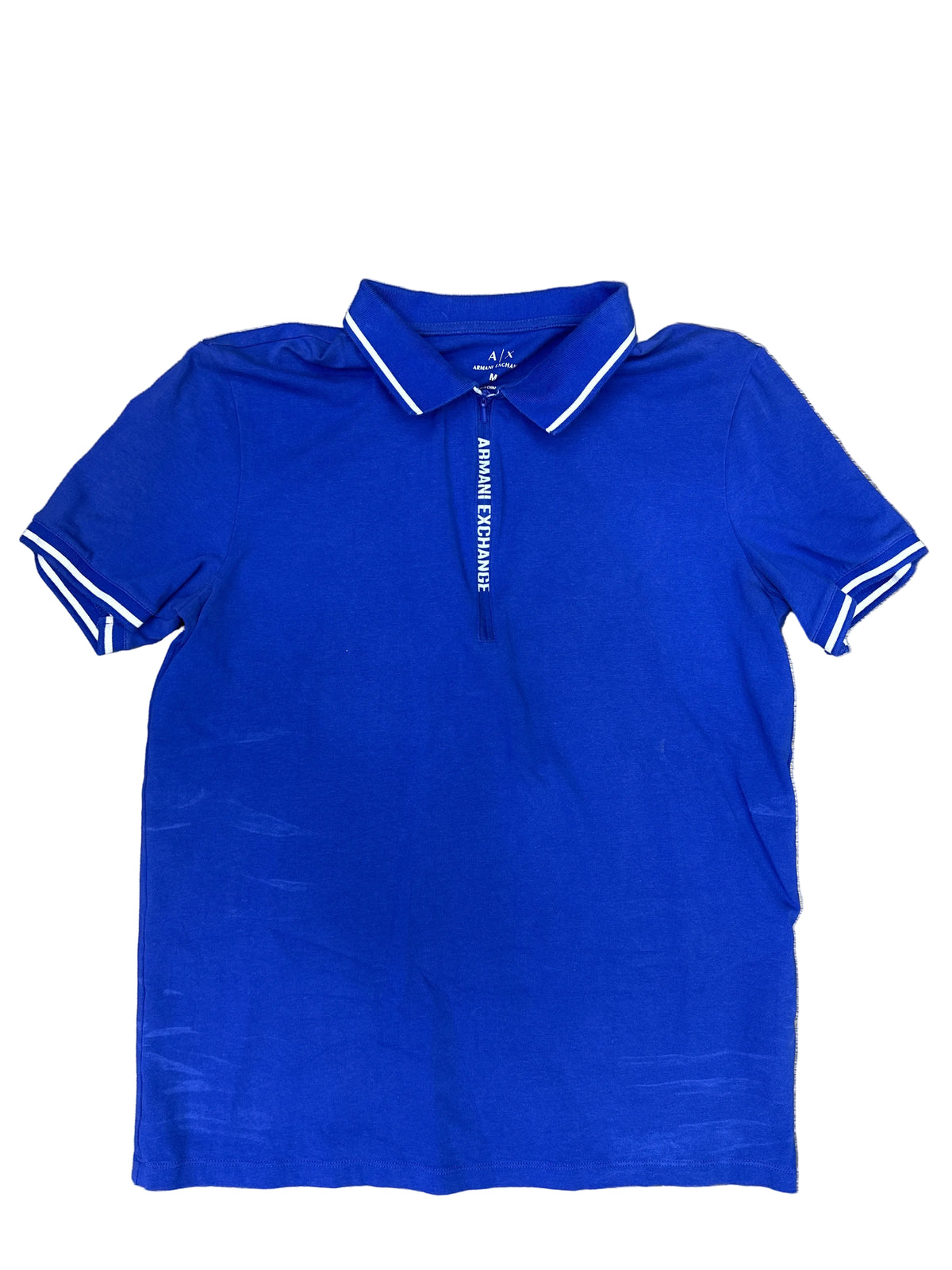 Armani Exchange Zip Up Polo Shirt Preloved