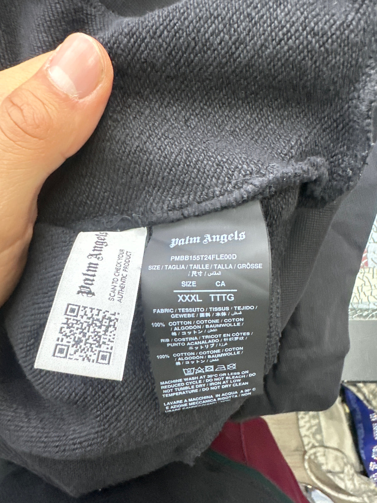 Palm Angels Black Pullover I Love PA Preloved