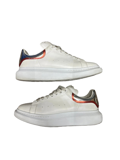 Alexander McQueen White Silver/Red Heel Preloved