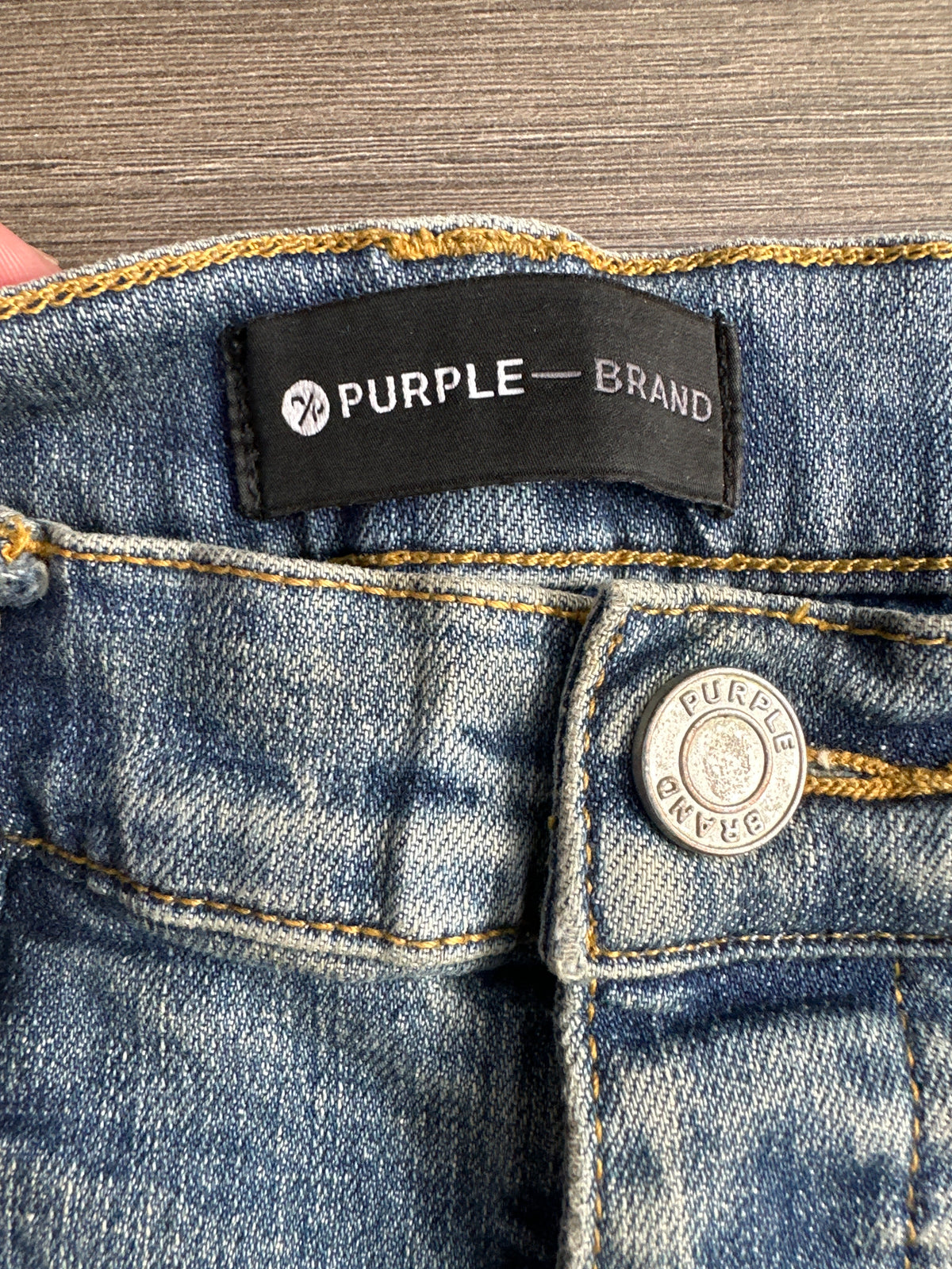 Purple Jeans Light Wash/Paint Preloved