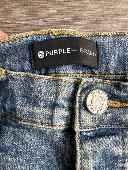 Purple Jeans Light Wash/Paint Preloved