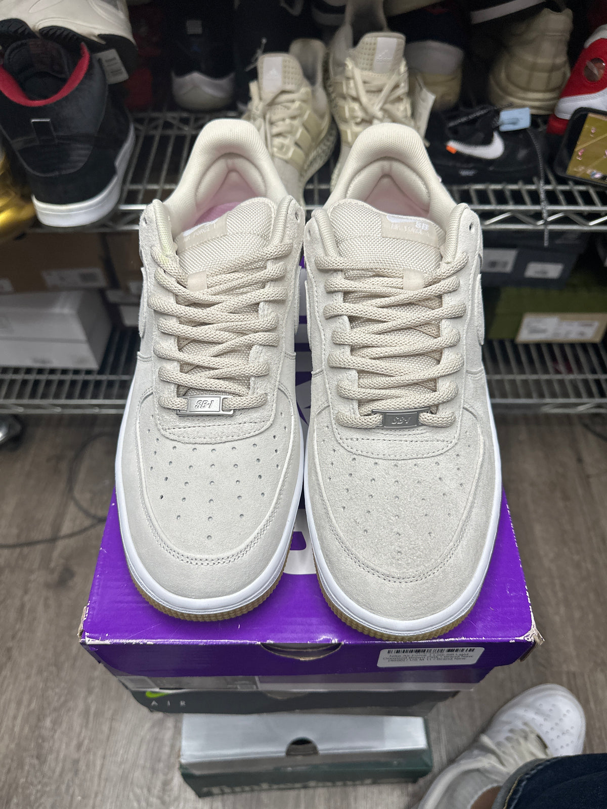 Nike Air Force 1 SB Light Orewood Brown Pink New