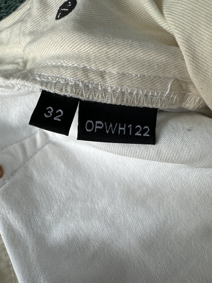 Purple Jeans White Preloved