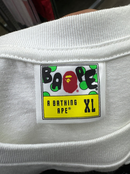 Bape ABC Pink Camo College White T-Shirt