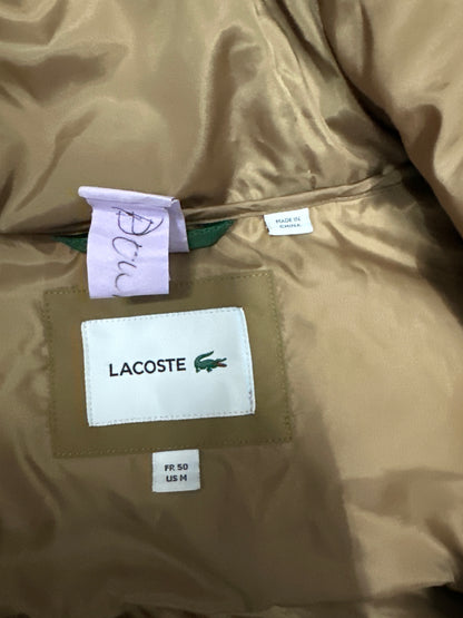 Lacoste Hooded Down Beige Puffer Jacket Preloved