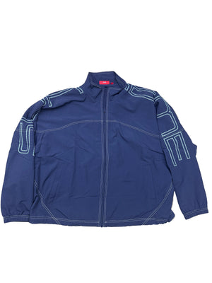 Supreme Spellout Track Jacket Navy Preloved