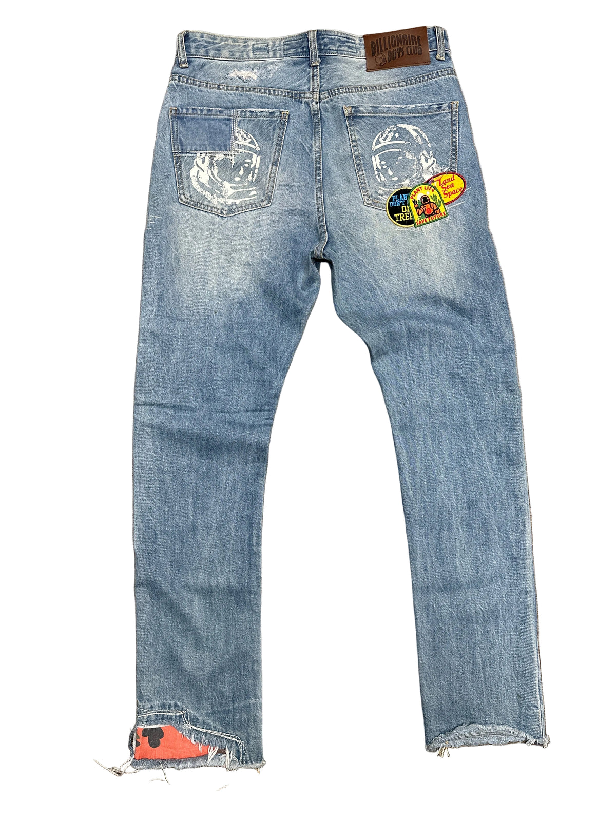 Billionaire Boys Club Patch Light Wash Jeans Preloved