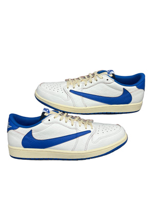 Travis Jordan 1 Low Fragment Sail Military Blue Preloved