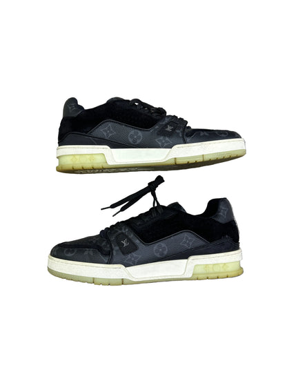 Louis Vuitton Trainer Low Black Monogram Preloved Size 7