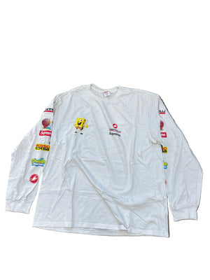 Supreme x Castelli x SpongeBob LS Tee White Preloved