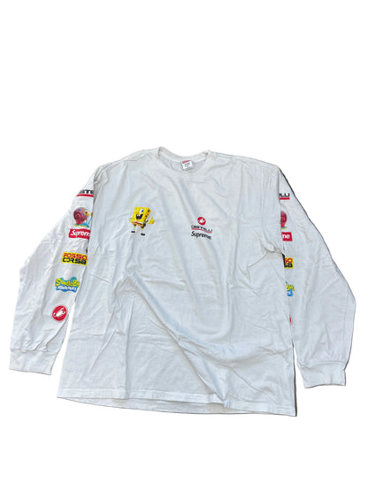 Supreme x Castelli x SpongeBob LS Tee White Preloved