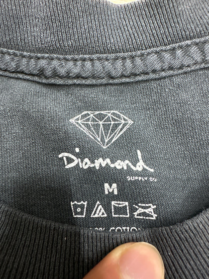 Diamond Zendaya Black Tee Preloved