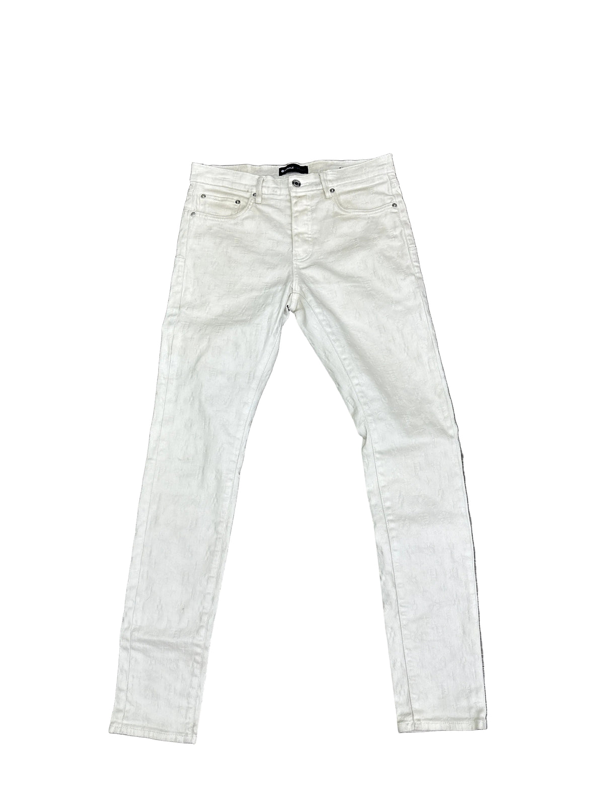 Purple Brand Cream Low Rise Skinny Jeans Preloved