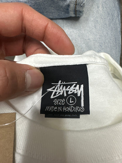 Stussy White Gear Tee New