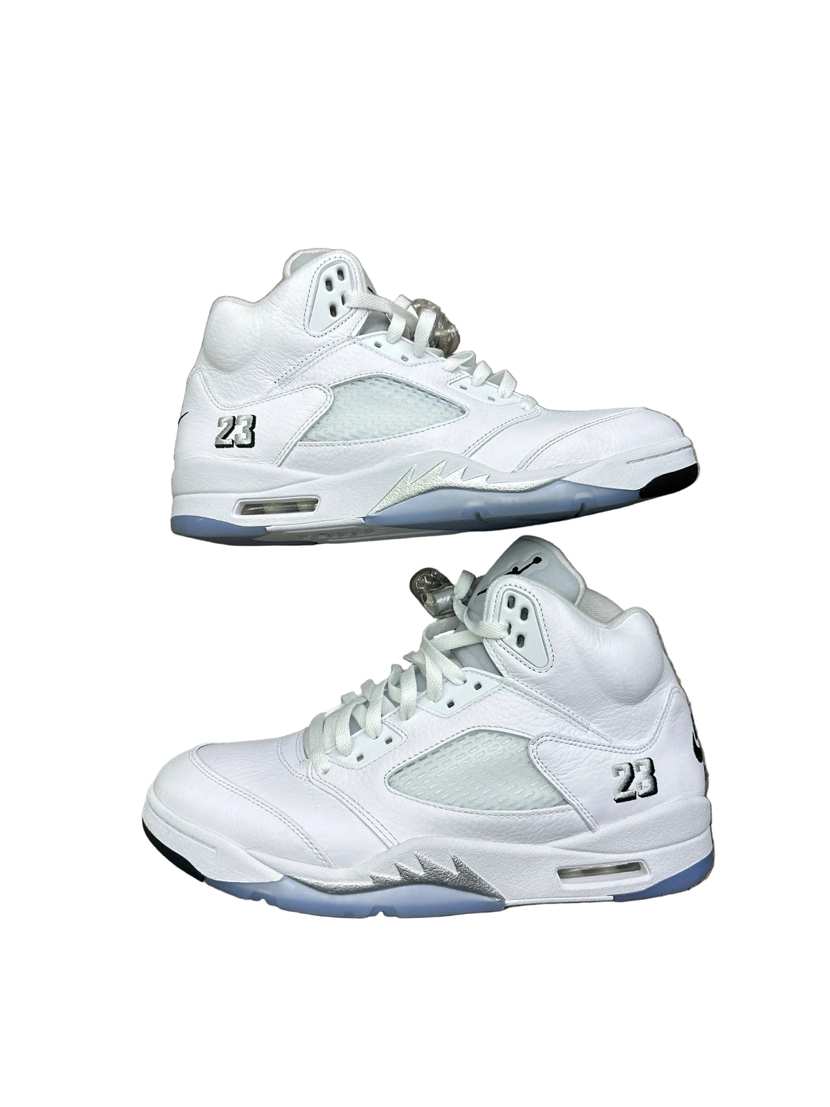 Jordan 5 White Metallic Like New