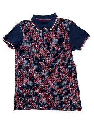 Carolina Herrera Polo Shirt B/R/W Preloved