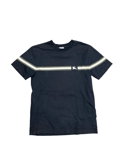 Burberry Striped Logo Black T-Shirt Preloved