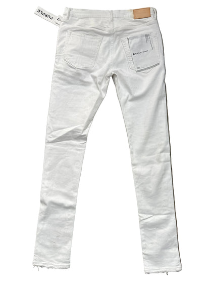 Purple Jeans White Preloved