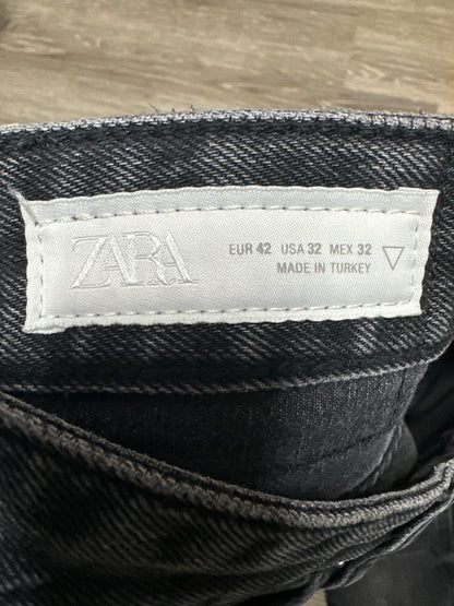 Zara Black Washed Jeans Preloved