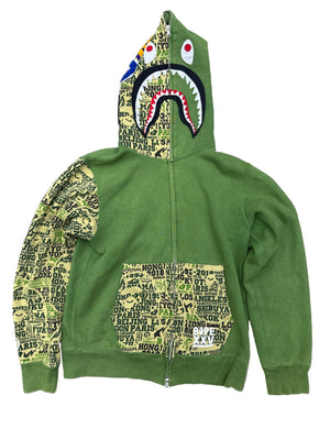 Bape XXV Cities Camo Shark Hoodie Preloved