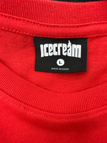 ICECREAM Striped Dog Tee Red New