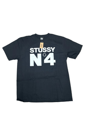 Stussy No.4 Tee Black New