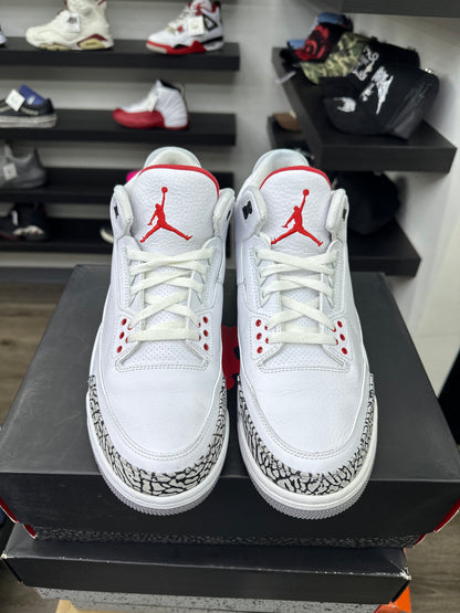 Jordan 3 White Cement Preloved Size 12