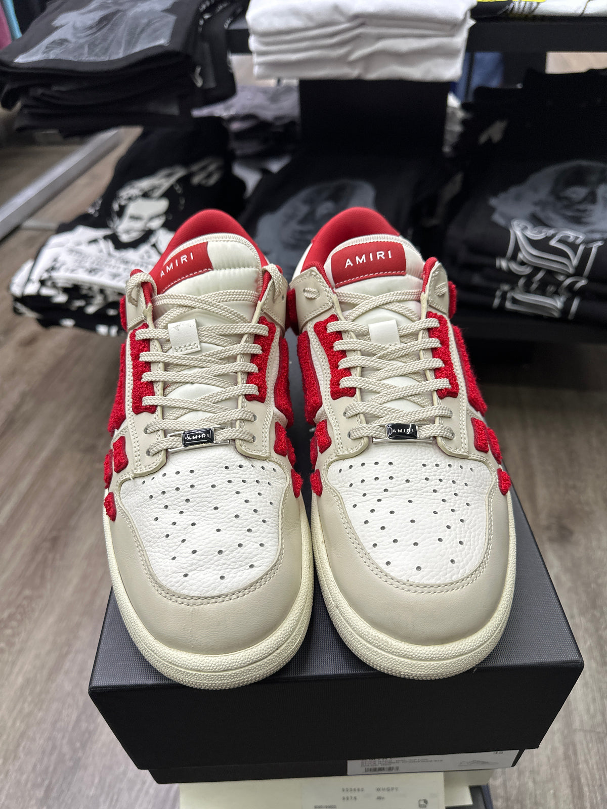 Amiri Skeleton Red/white Preloved