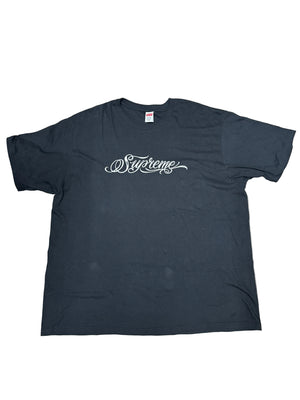 Supreme Script Tee B/W Preloved