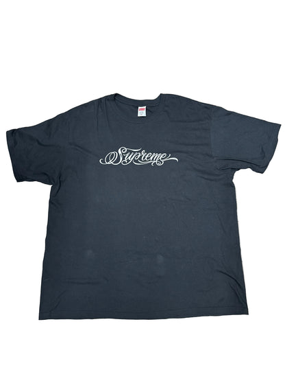 Supreme Script Tee B/W Preloved