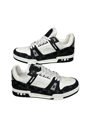 Louis Vuitton LV Trainer Black Monogram New Size 10.5