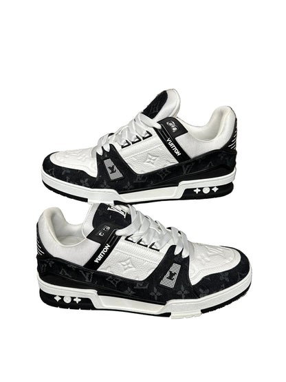 Louis Vuitton LV Trainer Black Monogram New Size 10.5