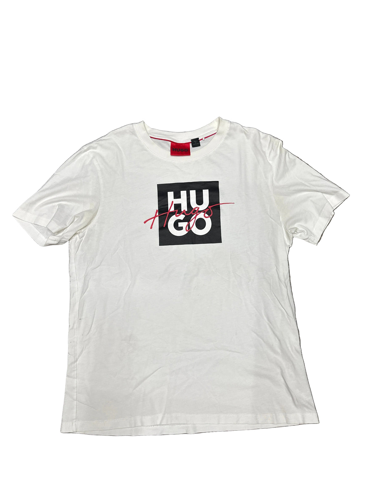 Hugo Boss White Logo Tee Preloved