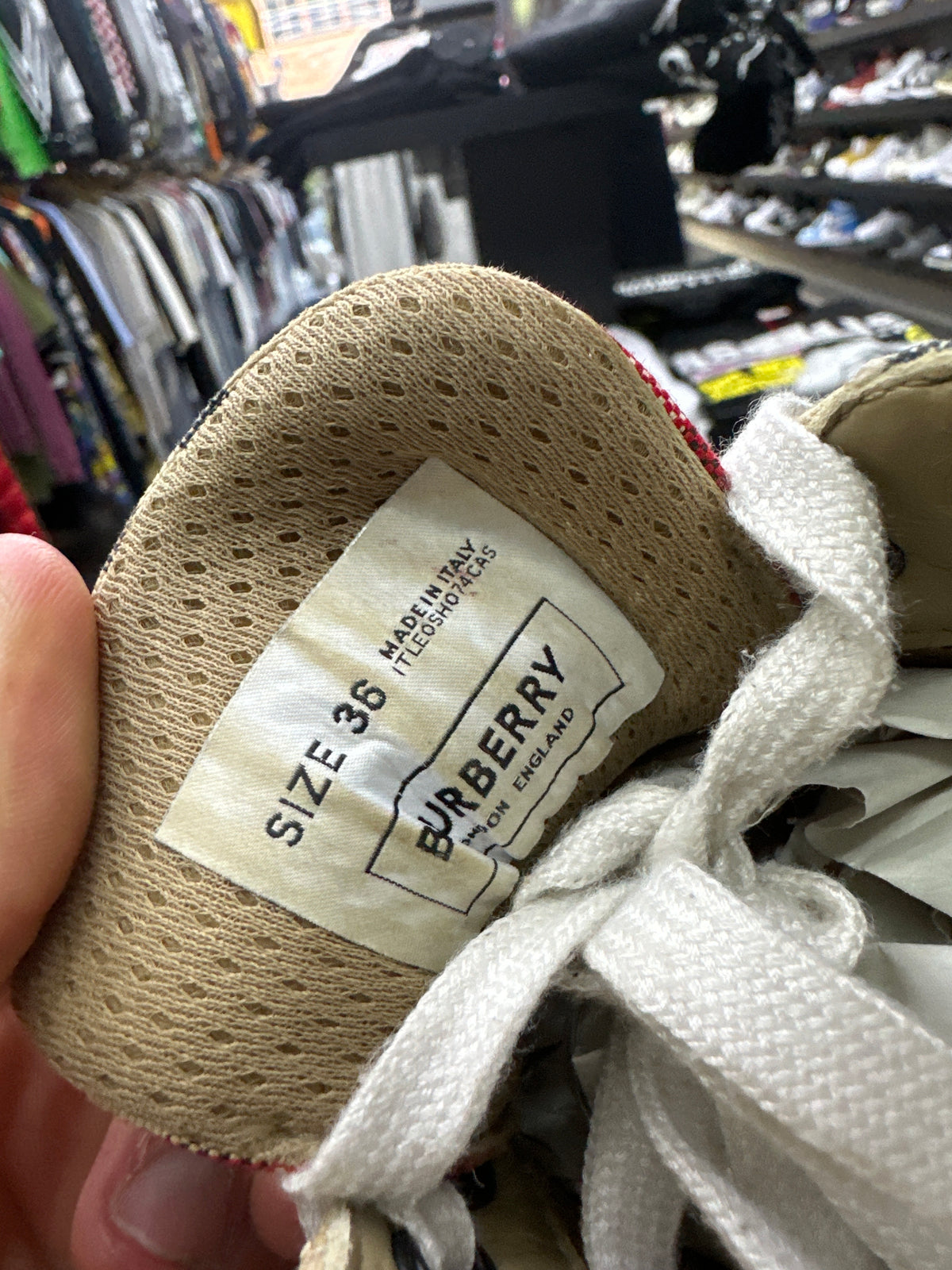 Burberry Ramsey Check Sneaker Preloved