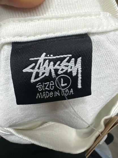 Stussy White Surf Tomb New