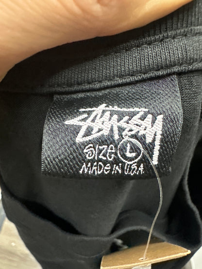 Stussy Black Surf Tomb Tee New