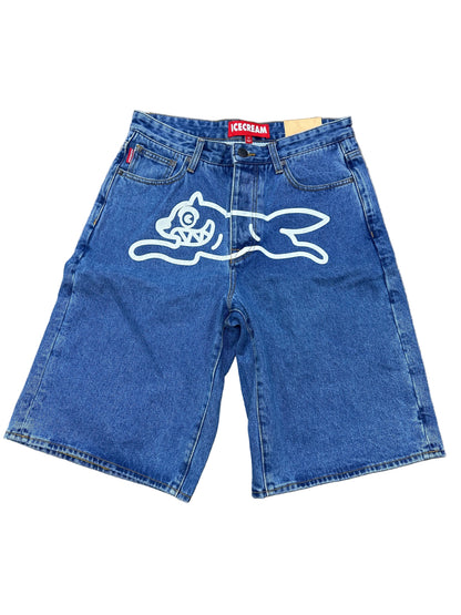 ICECREAM Jean Shorts Blue New