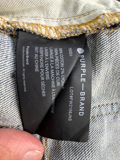 Purple Jeans Light Wash/Paint Preloved