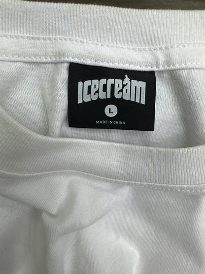 ICECREAM Robot Dog Tee White Preloved