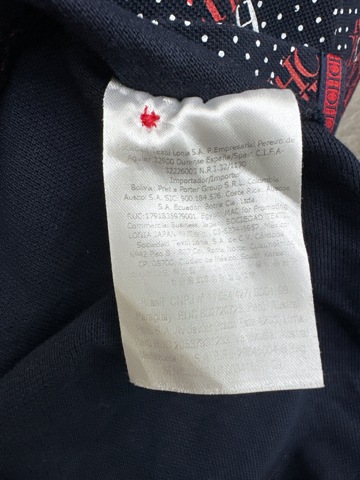 Carolina Herrera Polo Shirt B/R/W Preloved