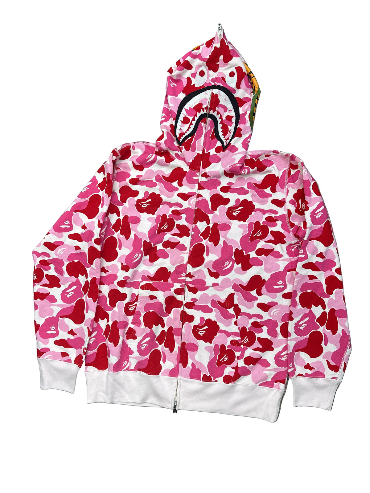 Bape ABC Camo Shark Zip Up Pink New