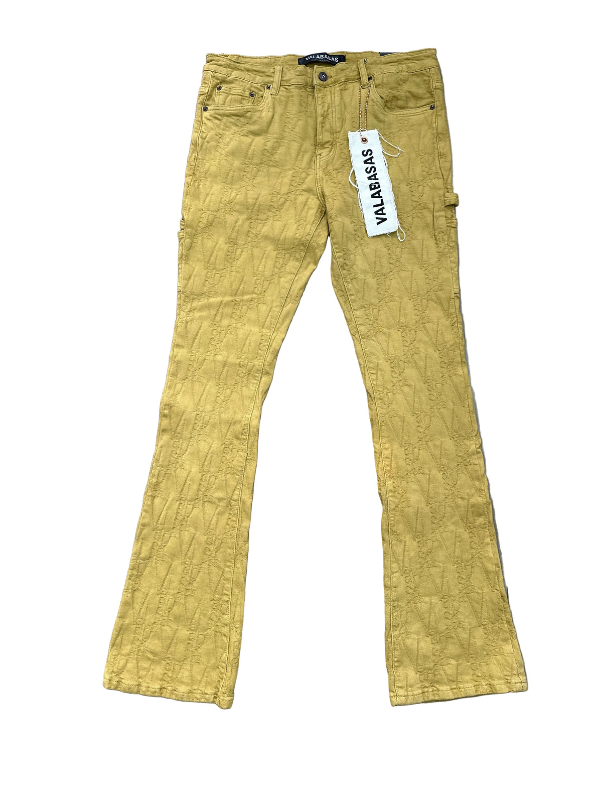 Valabasas Jeans Monogram Tan New