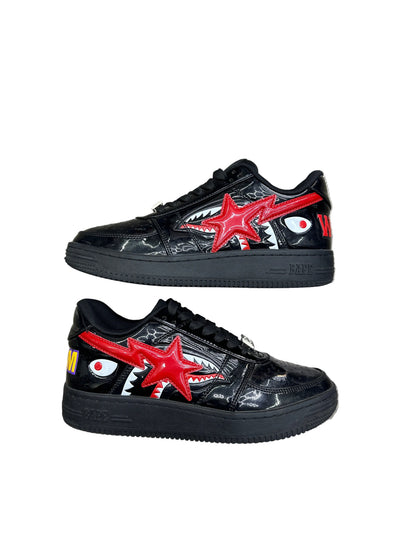 Bape Sta Low Shark Face Black Preloved