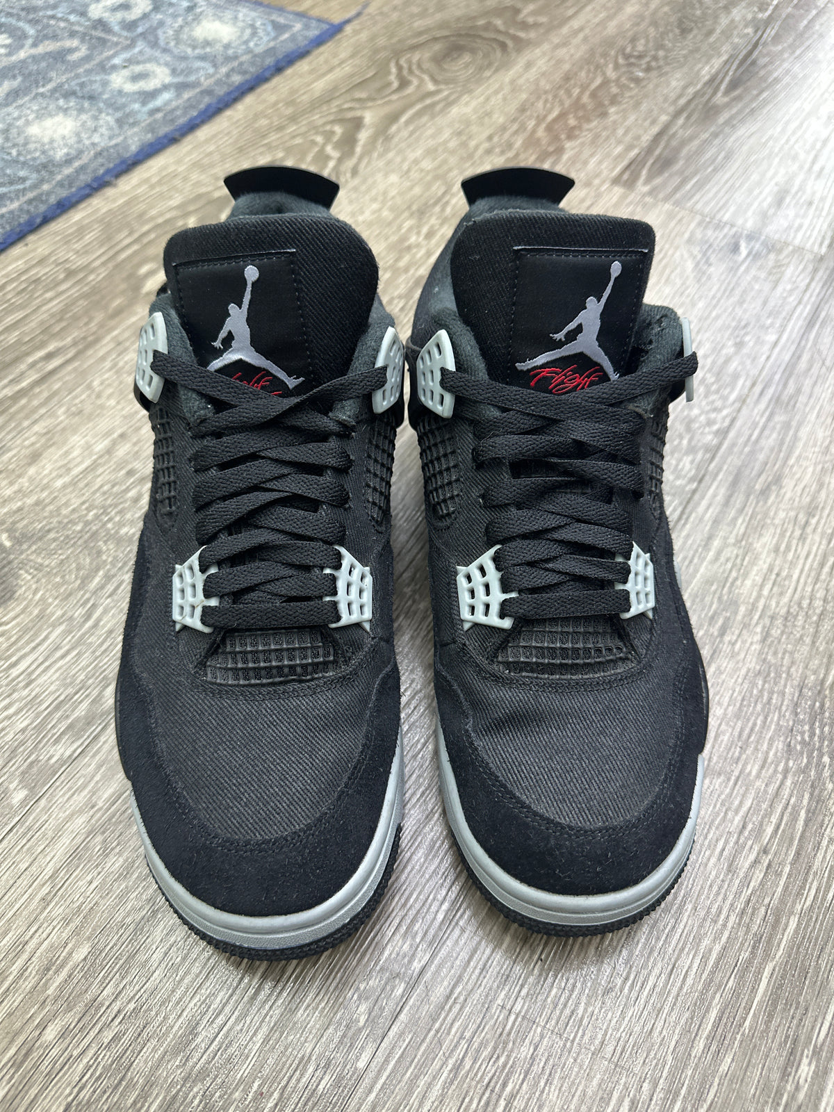 Jordan 4 Black Canvas Preloved