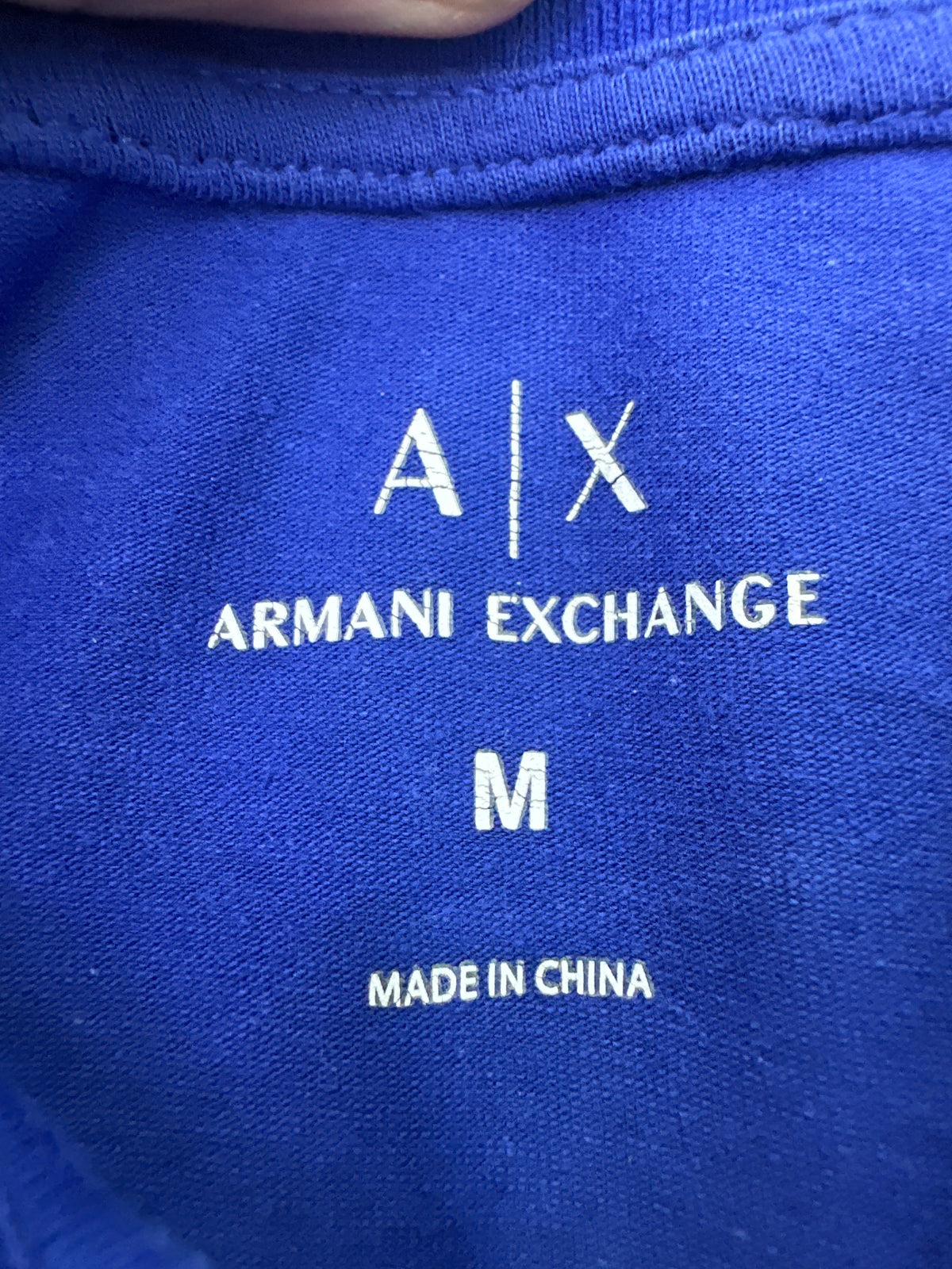 Armani Exchange Zip Up Polo Shirt Preloved